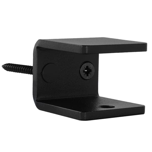 Design trappräcke svart fyrkant - 50 cm med 2 hållare