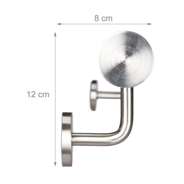 Relaxdays trappramp, 100 cm, trappräcke, aluminium, inomhus utomhus bokträutseende, Ø 42mm, natur