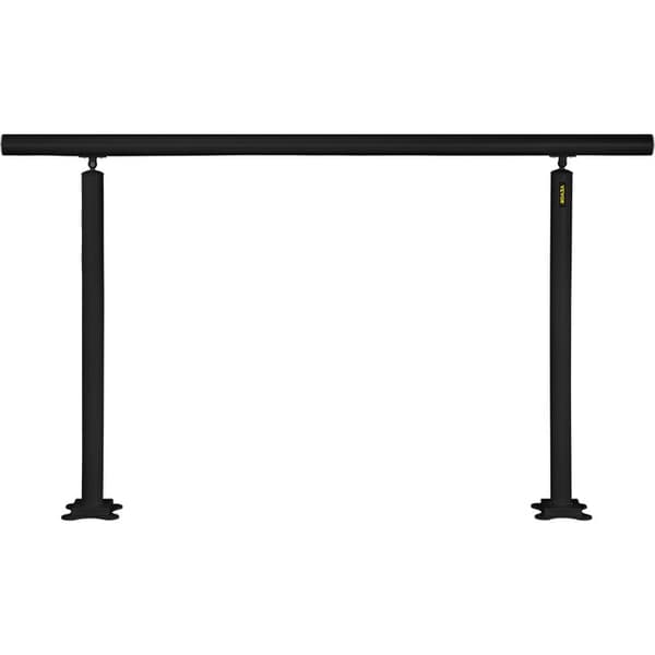 Trappesikring Kit - Aluminiumsmateriale, 0-5 Trin, 155 lbs Kapacitet - Sikkerhed & Tryghed for Familie Black 5Ft