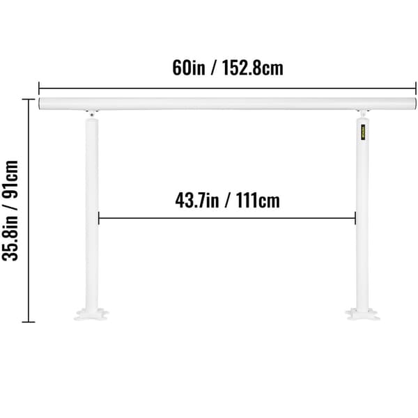 Trappesikring Kit - Aluminiumsmateriale, 0-5 Trin, 155 lbs Kapacitet - Sikkerhed & Tryghed for Familie