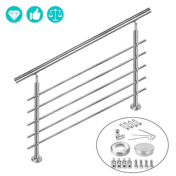 Trappsteg i rostfritt stål - XMTECH - 180cm - Robust och hållbar - Inomhus &amp; utomhus