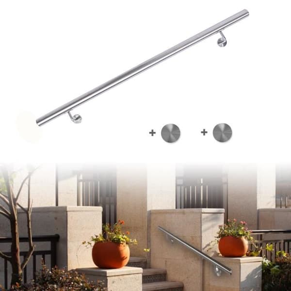 FENSTERSTÖDANDE SARN - LZQ - 80 cm - Rostfritt stål - Inomhus &amp; utomhus - Väggfästen