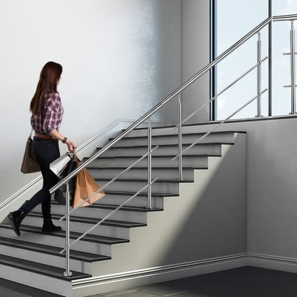 Räcke av rostfritt stål - XMTECH - 150cm - Robust och hållbar - Inomhus &amp; utomhus
