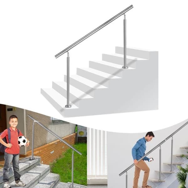 Handrail i rostfritt stål för trappa - LZQ - 180cm - Robust och hållbar