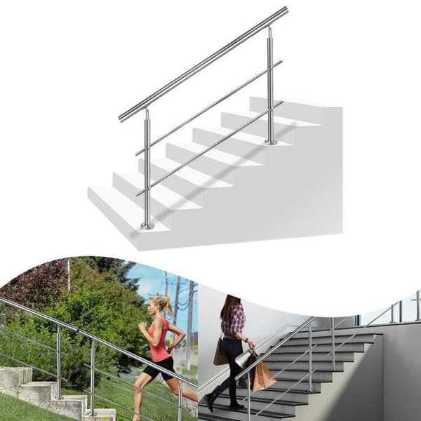 RAMPE - LZQ - Huvträbe i rostfritt stål - 120cm - Justerbar vinkel - Inomhus &amp; utomhus