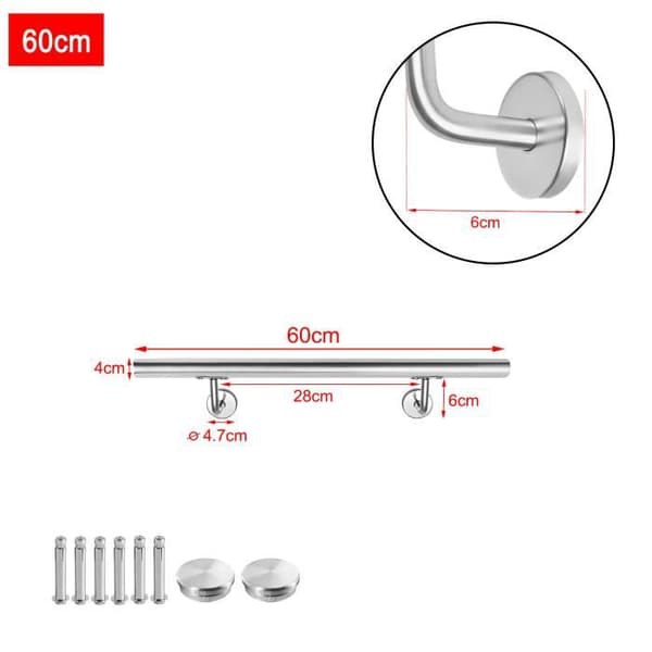 FÖNSTERVIRENDE - LZQ - 60 cm - Rostfritt stål - Inomhus & utomhus - Väggfästen