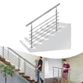 Miniatyrbild 1 av 4: Handrail i rostfritt stål för trappa - LZQ - 150cm - 5 korsställningar