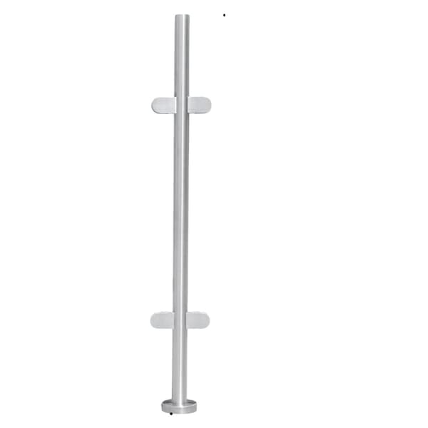 Glasbalustrade rækværkspost, rustfrit stål 316, 42 mm rørdiameter,Mellemsøjle Middle column