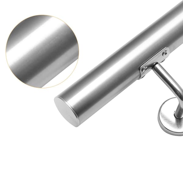 V?ggmonterad trappr?cke 100 cm?�C Handr?cke i st?l, metallr?cke 42 mm med v?ggf?sten f?r barn och ?ldre, inomhus & utomhus.