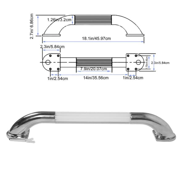 LED Räcke, 18 Tum, Aluminiumlegering