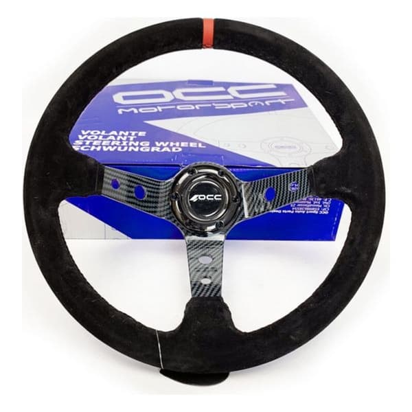 Kilpaohjauspyörä OCC Motorsport Musta Musta/Punainen Ø 35 cm