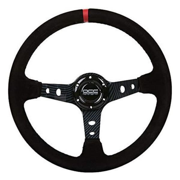 Kilpaohjauspyörä OCC Motorsport Musta Musta/Punainen Ø 35 cm