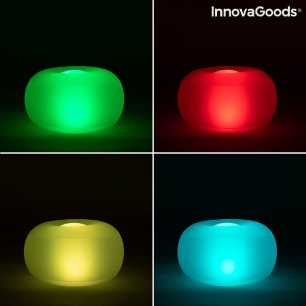 Ilmatäytteinen Istuin Monivärisellä Led-valolla ja Kaukosäätimellä Pulight InnovaGoods