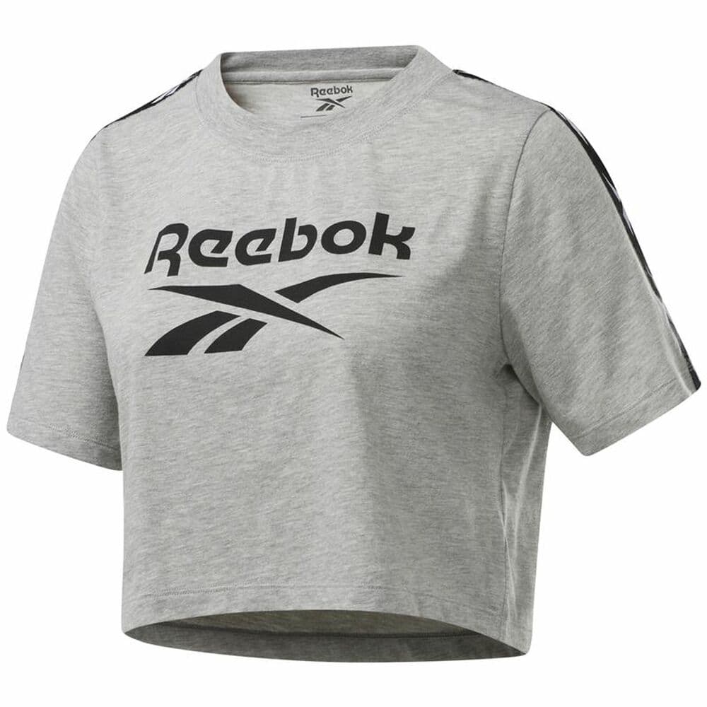 Sporttröja med ärmar Reebok Essentials Ljusgrå