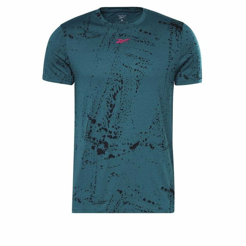 Sporttröja med ärmar Reebok Workout Ready Mörkgrå