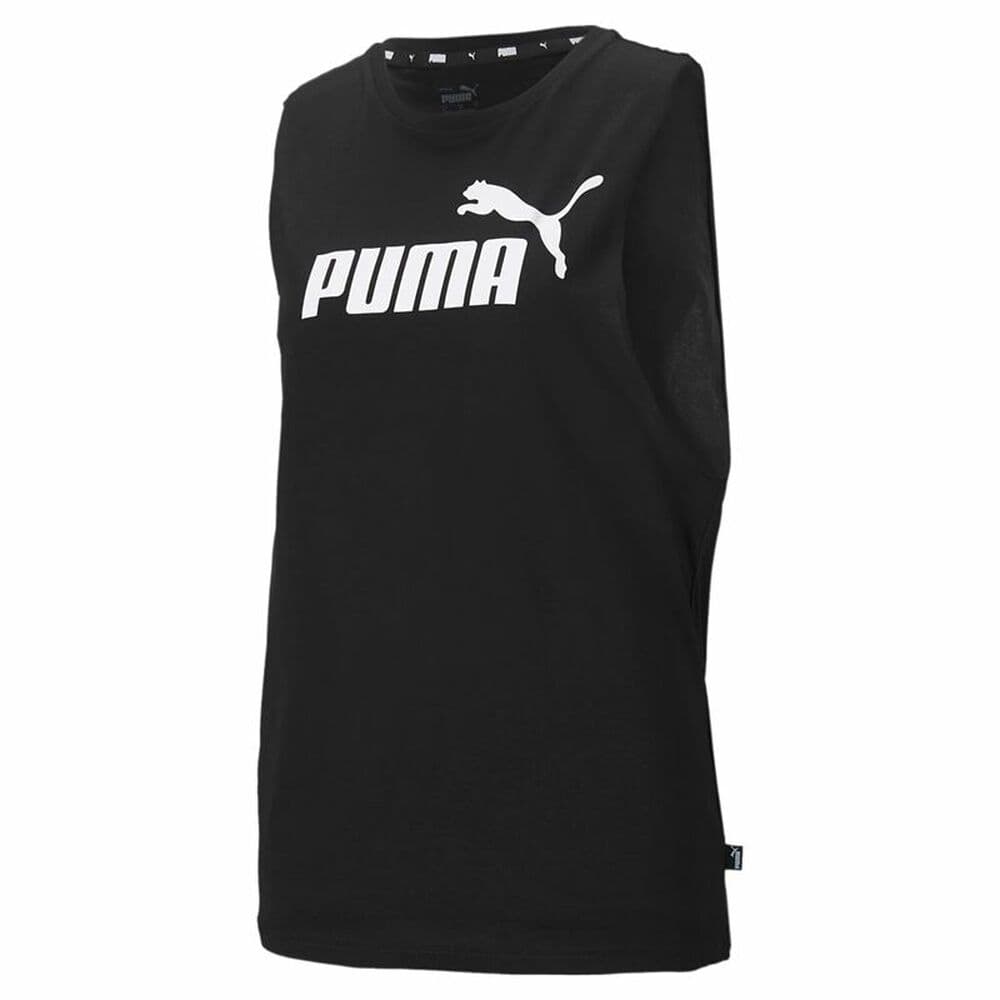 Tanktop, Dam Puma Essentials Cut Off Logo Tank Svart