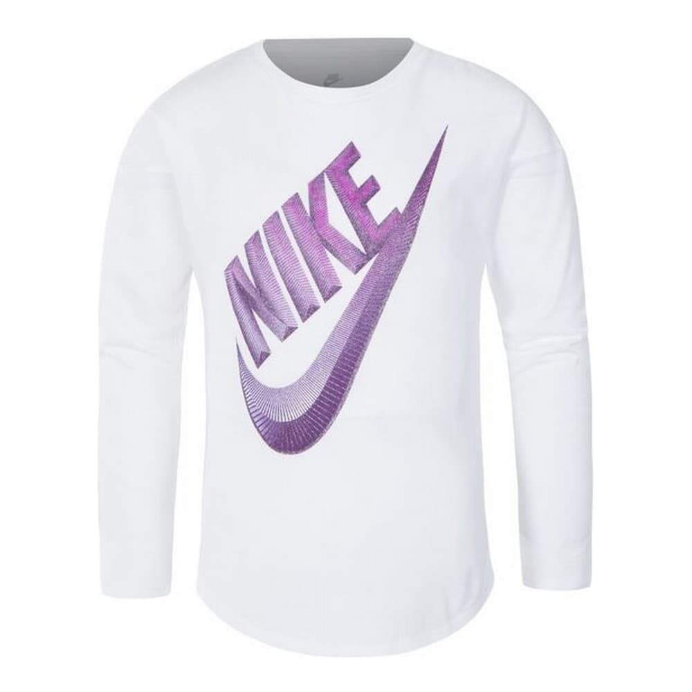 Långärmad t-shirt, Barn C489S-001 Nike Vit