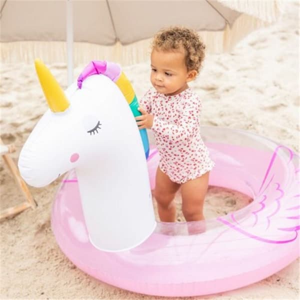 Uppblåsbar poolflotta Swim Essentials Unicorn