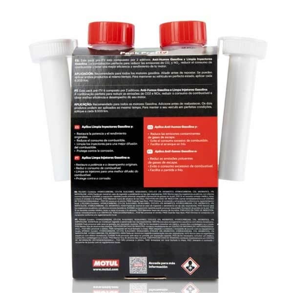 Rengøringsmiddel til benzinindsprøjtningsanordning Pre-ITV Motul ZMTL111258 300 ml Benzin Anti-røg middel til benzin