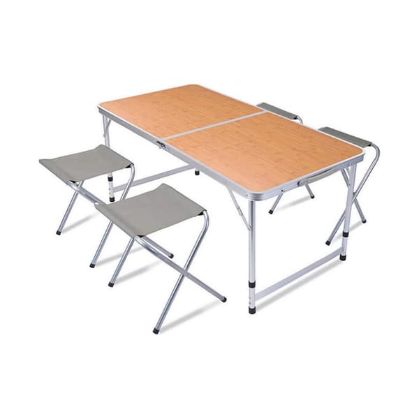 Bordsett med 4 stoler Redcliffs Aluminium