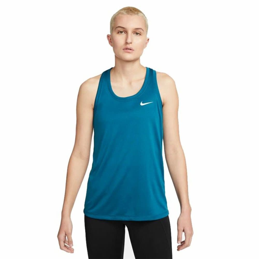 Ärmlös sporttröja Dam Nike Dri-FIT Blå