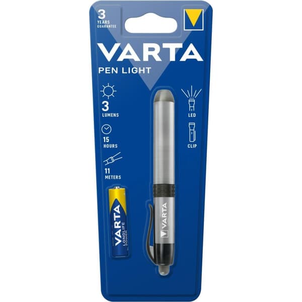 Lygte LED Varta Pen Light Kuglepen 3 Lm