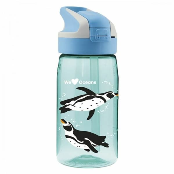 Vattenflaska Laken Summit Penguin Blå Aquamarine (0,45 L)