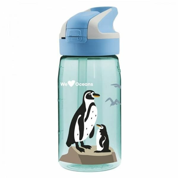Vattenflaska Laken Summit Penguin Blå Aquamarine (0,45 L)