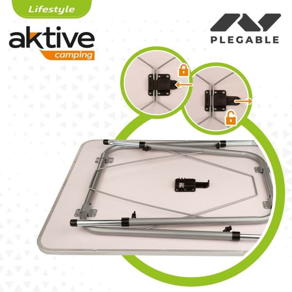 Bord Aktive Foldbar Camping 80 x 69 x 60 cm