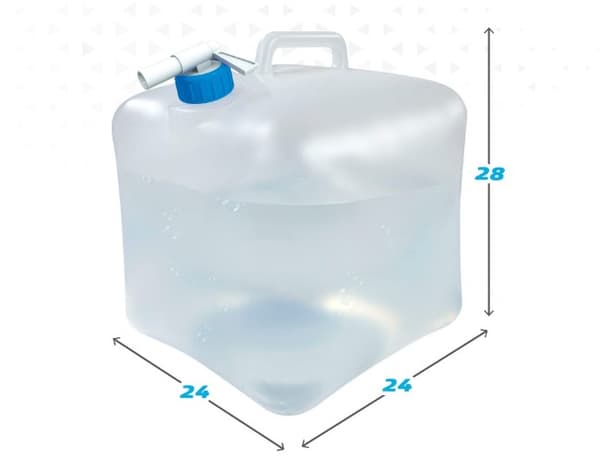 Vandflaske Aktive Polyetylen 15 L 24 x 28 x 24 cm (12 enheder)