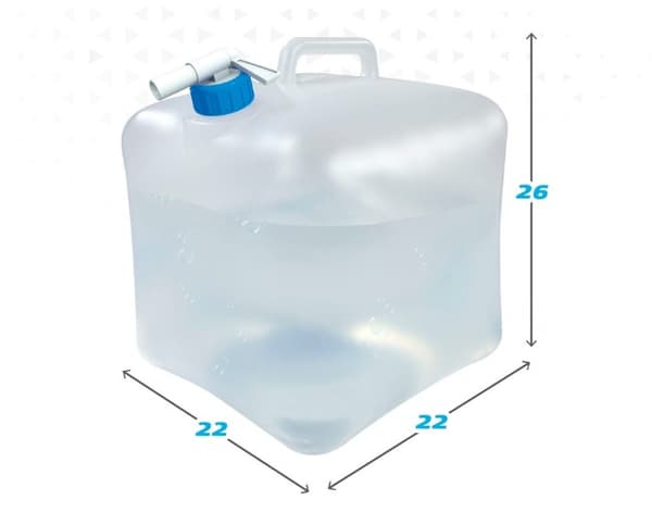 Vattenflaska Aktive Polyetylen 10 L 22 x 26 x 22 cm (12 antal)