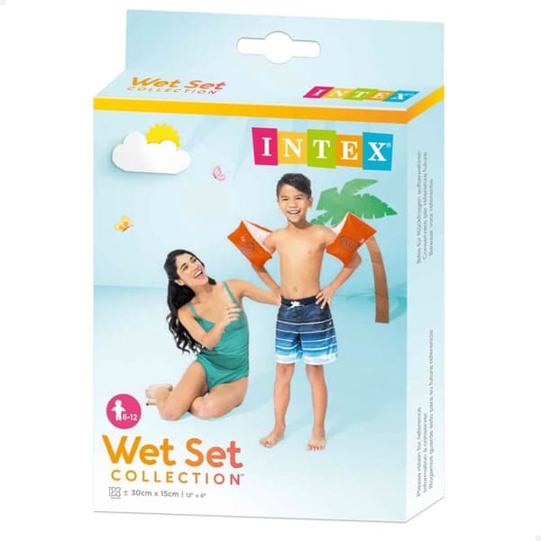 Ärmar Intex Neon Röd 30 x 15 cm (36 antal)