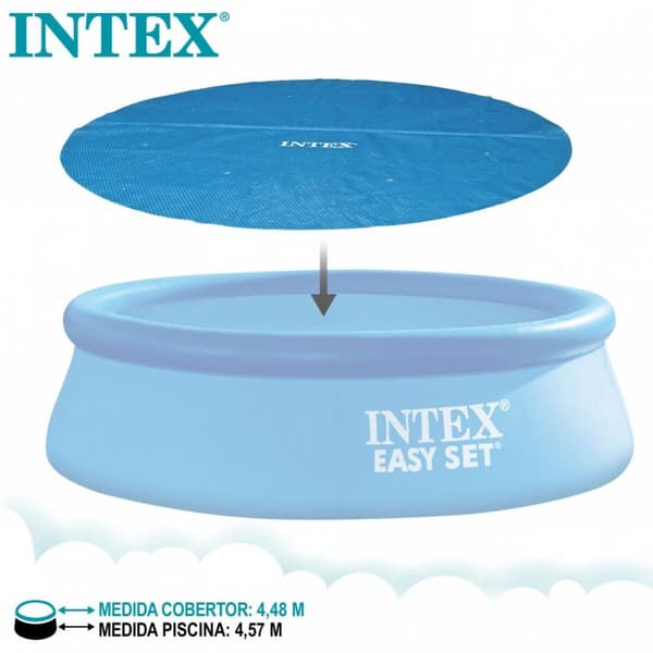 Uima-altaan suojus Intex 29023 EASY SET/METAL FRAME Ø 448 cm 419 x 419 cm