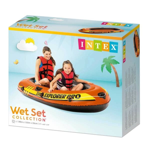 Oppblåsbar båt Intex Explorer Pro 200 3 enheter 196 x 33 x 102 cm