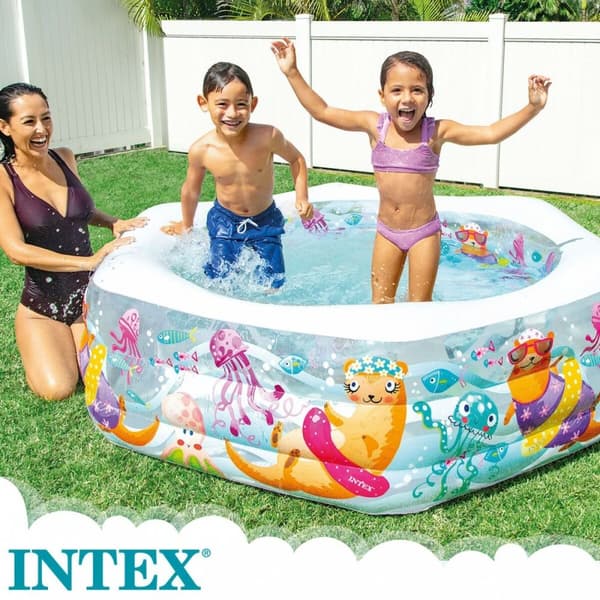 oppblåstbart basseng Intex Acuario 510 L 191 x 61 x 178 cm (3 enheter)