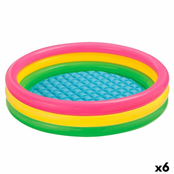 Uppblåsbar plaskpool för barn Intex Sunset Ringar 275 L 147 x 33 x 147 cm (6 antal)