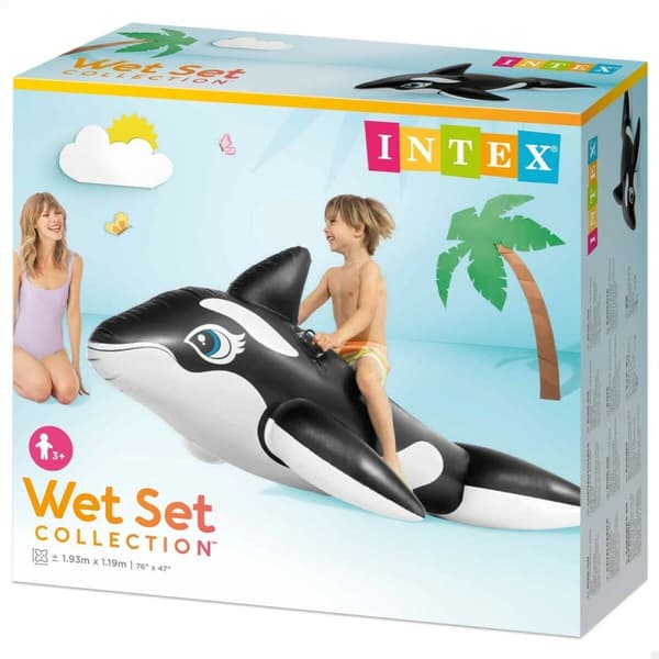 Oppblåsbare leker og flyteutstyr Intex Hval 193 x 76 x 119 cm (6 enheter)