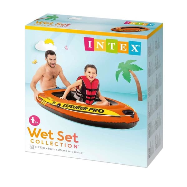 Oppusteligt Skib Intex Explorer Pro 50 4 enheder 137 x 23 x 85 cm