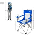 Miniatyrbilde 4 av 7: Sammenleggbar campingstol Aktive Blå Grå 46 x 82 x 46 cm (4 enheter)