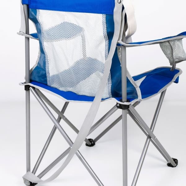 Sammenleggbar campingstol Aktive Blå Grå 46 x 82 x 46 cm (4 enheter)