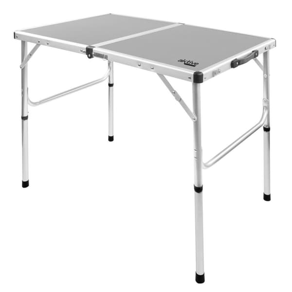 Sammenklappeligt bord Aktive Camping Grå 90 x 70 x 60 cm (2 enheder)