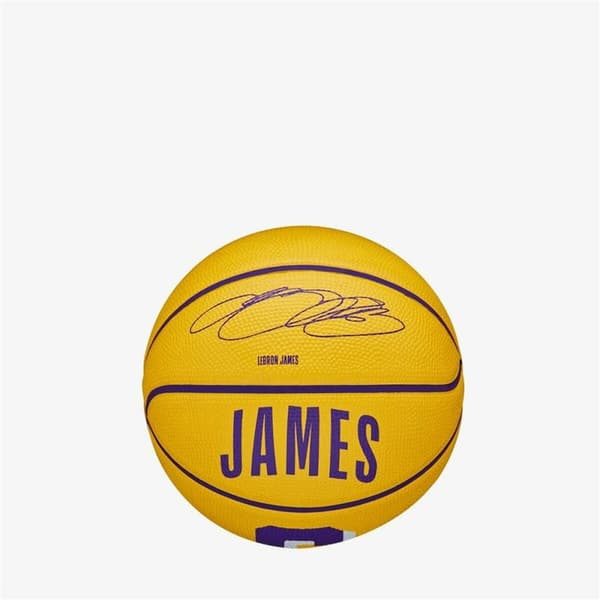Basketball Wilson NBA Player Icon Mini Lebron Gul Onesize