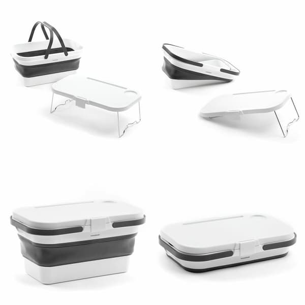 Hopfällbar Picknickkorg med Bordslock Pickning InnovaGoods
