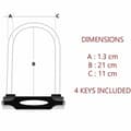 Pikkukuva 2 / 4: Avainriippulukko Master Lock Punainen