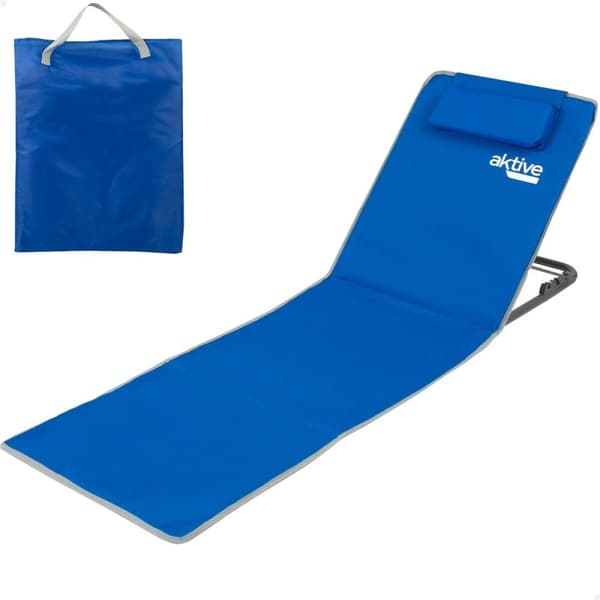 Matte Aktive Justerbar 147 x 55 x 48 cm PVC 600D Blå Stål Svamp (4 enheter)