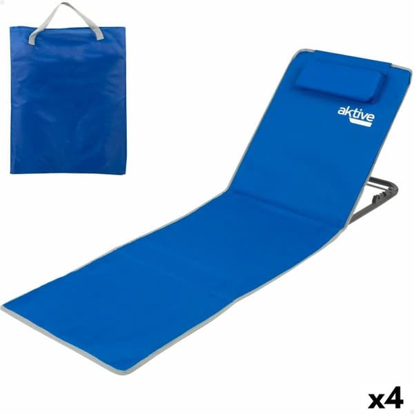 Matte Aktive Justerbar 147 x 55 x 48 cm PVC 600D Blå Stål Svamp (4 enheter)