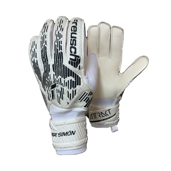 Maalivahdin hanskat Reusch ATTRAK SOLID JUNIOR 5462017 Valkoinen