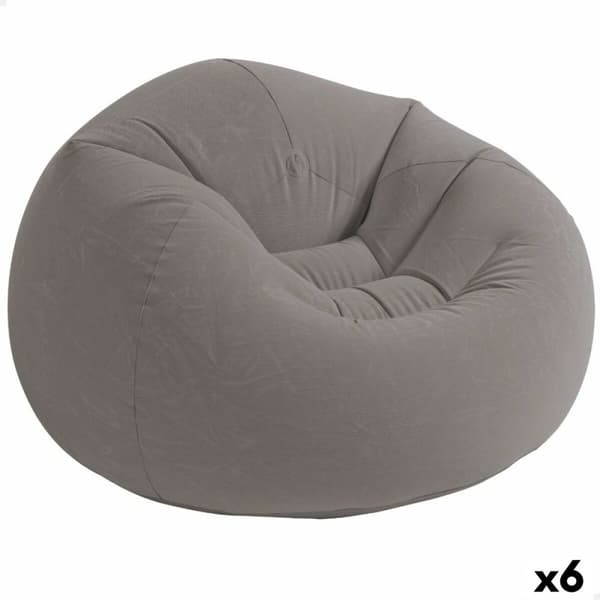 Uppblåsbar fåtölj Intex Grå 107 x 69 x 104 cm 114 x 71 x 114 cm (6 antal)