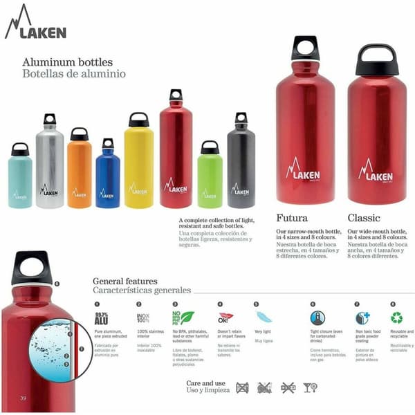 Varmeflaske Laken Futura Grå Lysegrp (0,6 L)