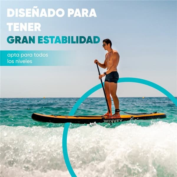 Oppustelige Paddle Surf Board med tilbehør Winvey SUP-O Orange